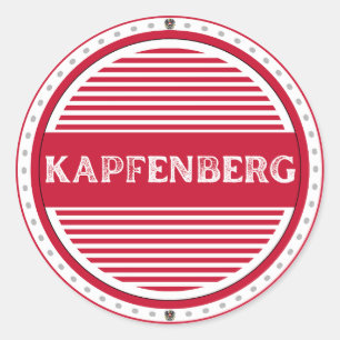 Kapfenberg City Pride Embleem – Oostenrijkse ident Ronde Sticker