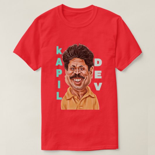 kapil dev beroemde India cricketer T-shirt (Design voorkant)