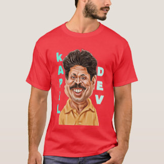 kapil dev beroemde India cricketer T-shirt