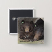 Kapiolani en Shadow - vierkante knop Button 5,1 Cm (Voorkant /achterkant)