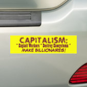 KAPITALISME bumpersticker (Op auto)