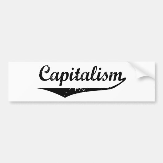 kapitalisme bumpersticker (Voorkant)