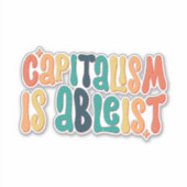 kapitalisme is een afkeer sticker (Voorkant)