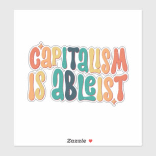 kapitalisme is een afkeer sticker