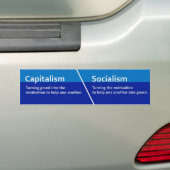 Kapitalisme/socialisme Sticker (Op auto)