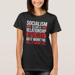 Kapitalisme tegen socialisme Vrije markt Lover T-shirt