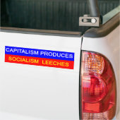 kapitalisme versus socialisme bumpersticker (Op Truck)