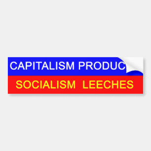 kapitalisme versus socialisme bumpersticker
