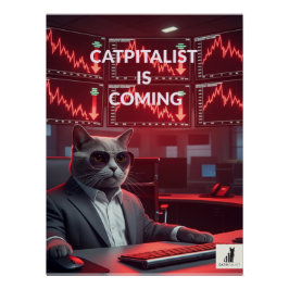 Kapitalist: Grappige Markt Crash Art Print Perfect Poster