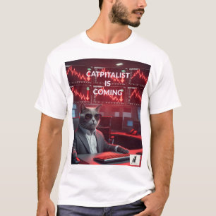 Kapitalist komt eraan - Market Crash Cat Boss T-shirt
