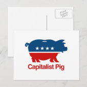 Kapitalistisch varken. png briefkaart (Voorkant / Achterkant)