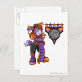 Kapitein 1 van het Kreludor Team Briefkaart (Voorkant / Achterkant)