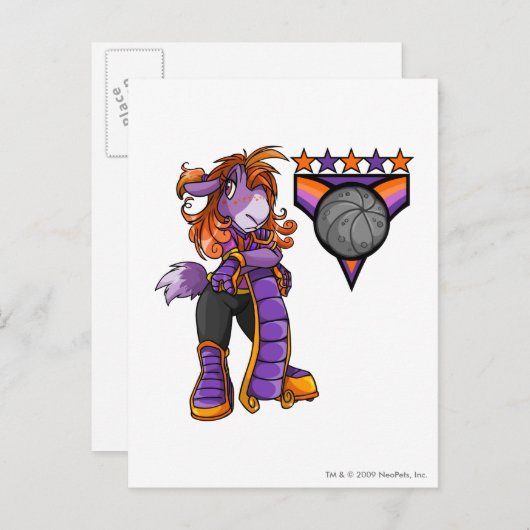 Kapitein 1 van het Kreludor Team Briefkaart (Voorkant / Achterkant)