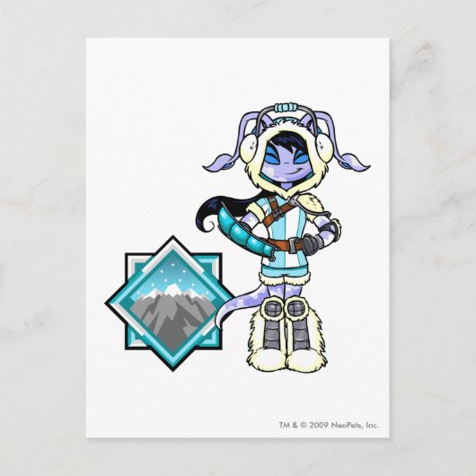 Kapitein 1 van het Terror Mountatin Team Briefkaart (Voorkant)