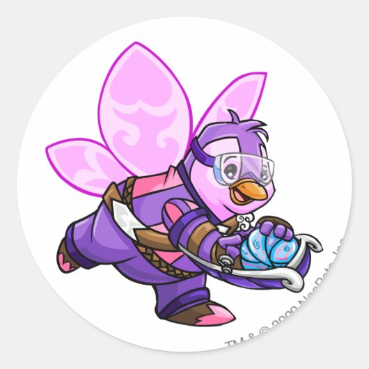 Kapitein 2 van het Faerieland Team Ronde Sticker (Voorkant)