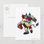 Kapitein 2 van het Krawk Island Team Briefkaart (Voorkant / Achterkant)