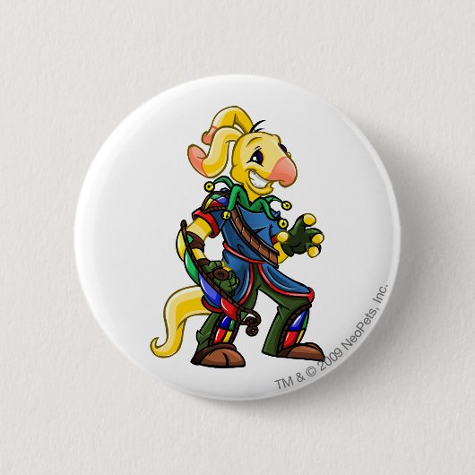 Kapitein 2 van het Roo-eilandteam Ronde Button 5,7 Cm (Voorkant)