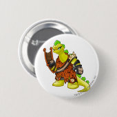Kapitein 2 van het Tyrannia-team Ronde Button 5,7 Cm (Voorkant /achterkant)