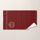 Kapitein Aangepaste anker Logo maroon Bad Handdoek (Handdoek)