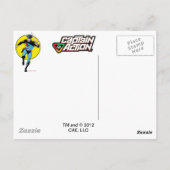 Kapitein Action Classic Briefkaart (Achterkant)