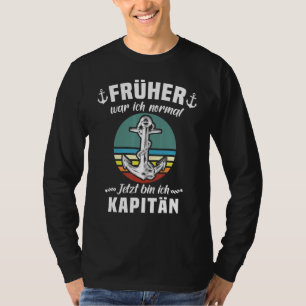 Kapitein Anchor Boat Eigenaar Mannen Gezegden schi T-shirt