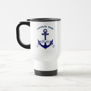 Kapitein Anchor Custom Nautical Reisbeker