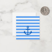 Kapitein, Anchor en Stripes Notitiekaartje (Voorkant / Achterkant in situ)