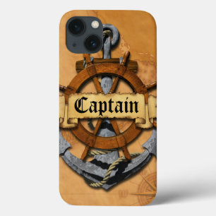 Kapitein Anchor en Wiel iPhone 13 Hoesje