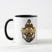 Kapitein Anchor en wiel Mok (Links)
