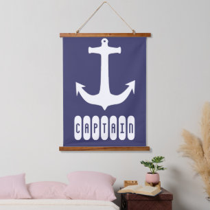 Kapitein Anchor Zee Ocean Sailing Hangend Wandkleed