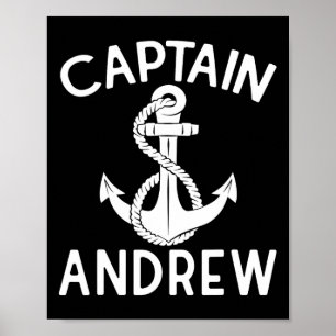 Kapitein Andrew Varend Boot Jacht Schip Anker Poster