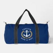 Kapitein Anker Bootnaam Gold Laurel Navy Gym Plunjezak (Voorkant)