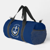 Kapitein Anker Bootnaam Gold Laurel Navy Gym Plunjezak (Rechterhoek)