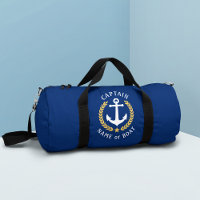 Kapitein Anker Bootnaam Gold Laurel Navy Gym