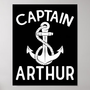 Kapitein Arthur Vaaranker Boot Schip Jacht Poster