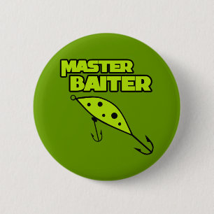 Kapitein Baiter vist zelf Ronde Button 5,7 Cm