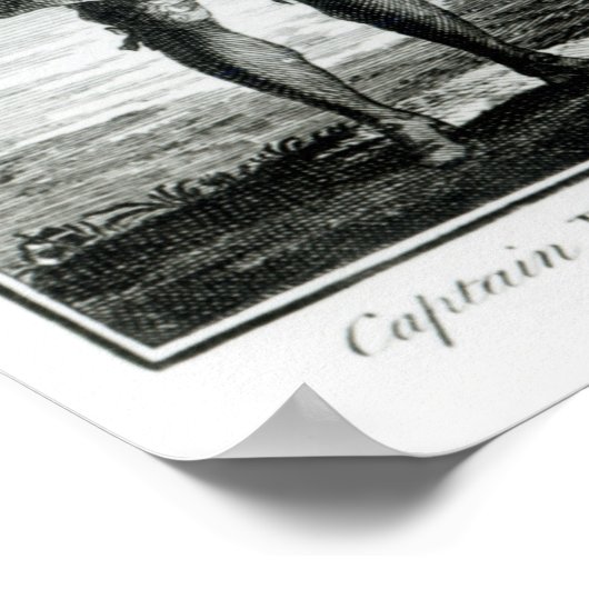 Kapitein Bartholomew Roberts met twee schepen Poster (Hoek)