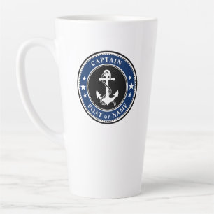 Kapitein Boat of naam grote marine Latte Mok