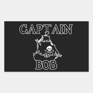 Kapitein Bob (Piratenboot) Rechthoekige Sticker