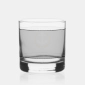 Kapitein Bootnaam Anker Gold Laurel Star Navy Whisky Glas (Achterkant)
