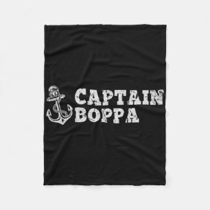 Kapitein Boppa Zeilen Varend Oud Schip Anker Fleece Deken