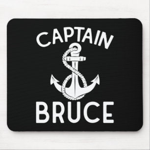 Kapitein Bruce schip jacht varen bootanker  Muismat