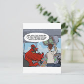 Kapitein Byrd vliegt een Jumbo Jet Funny Briefkaart (Staand voorkant)