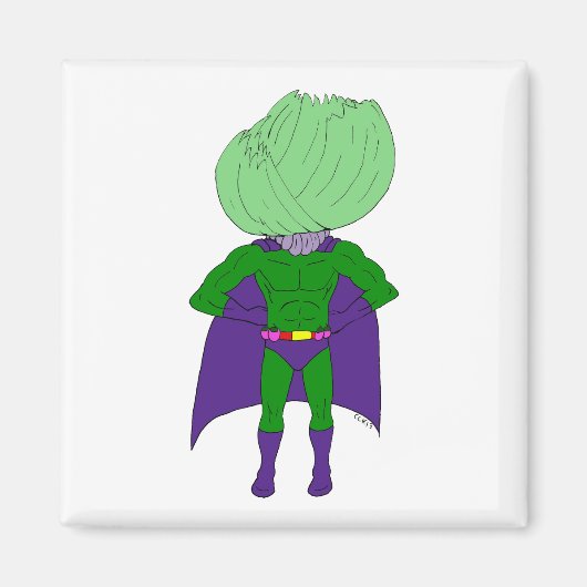 Kapitein Cabbage Magneet (Voorkant)