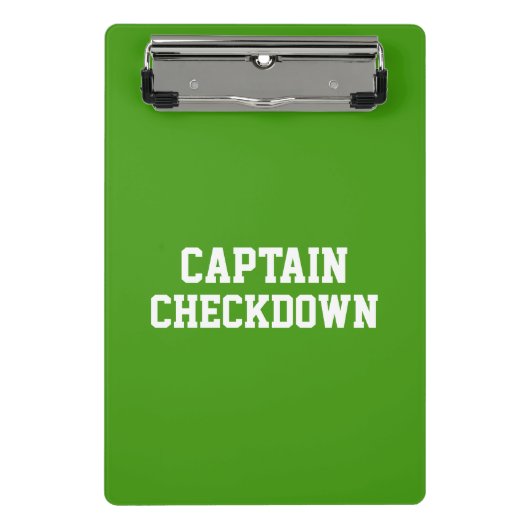 Kapitein Checkdown Mini Klembord (Voorkant)
