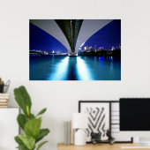 Kapitein Cook Bridge van Brisbane Poster (Thuiskantoor)