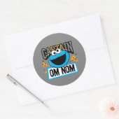 Kapitein Cookie Monster Ronde Sticker (Envelop)