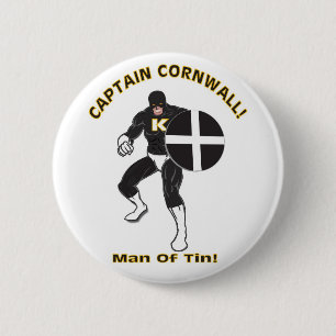 Kapitein Cornwall Ronde Button 5,7 Cm