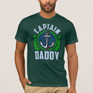 Kapitein Daddy Boot Papa met Anker T-shirt