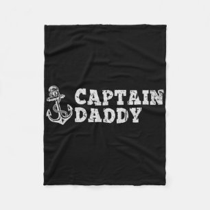 Kapitein Daddy Zeilen Boot Varend Vintage Boot Ank Fleece Deken